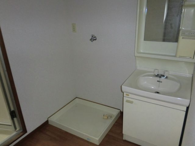 Washroom. Indoor Laundry Storage