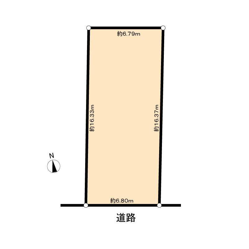 Compartment figure. Land price 25,300,000 yen, Land area 111.26 sq m