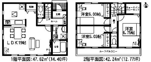 Floor plan. 26,800,000 yen, 3LDK, Land area 128.98 sq m , Building area 89.86 sq m floor plan