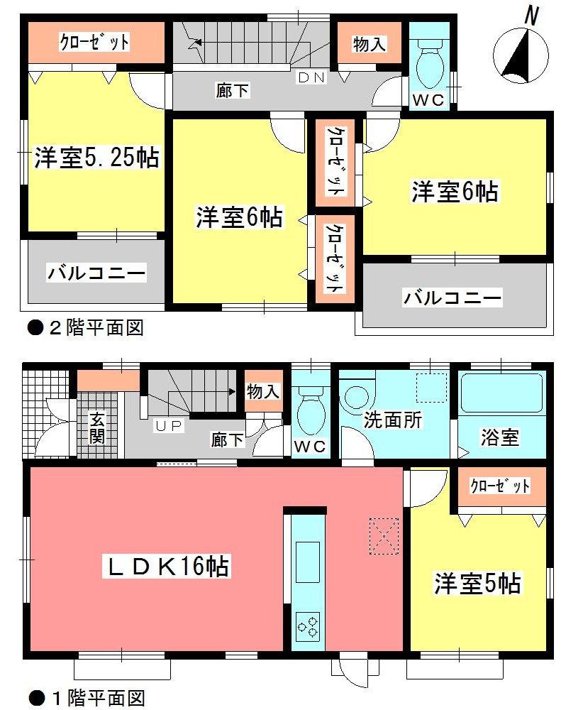 Floor plan. (Building 2), Price 28.8 million yen, 4LDK, Land area 137.82 sq m , Building area 97.31 sq m