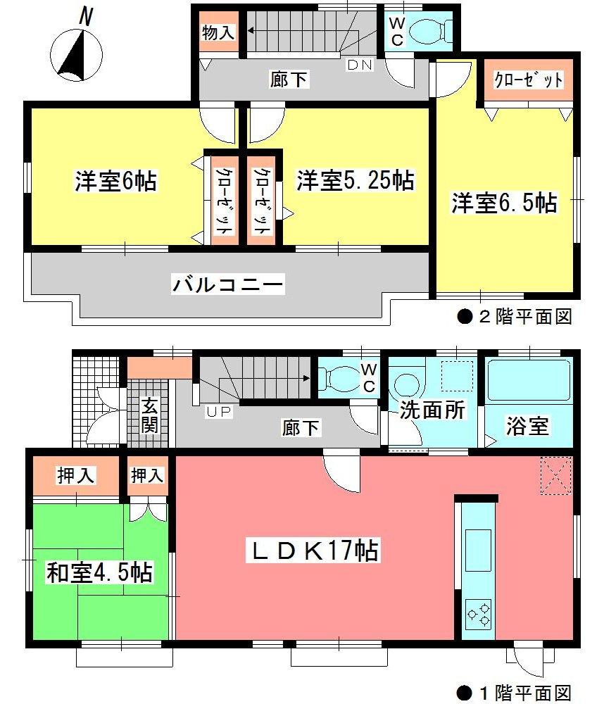 Floor plan. (3 Building), Price 29,800,000 yen, 4LDK, Land area 137.65 sq m , Building area 96.07 sq m