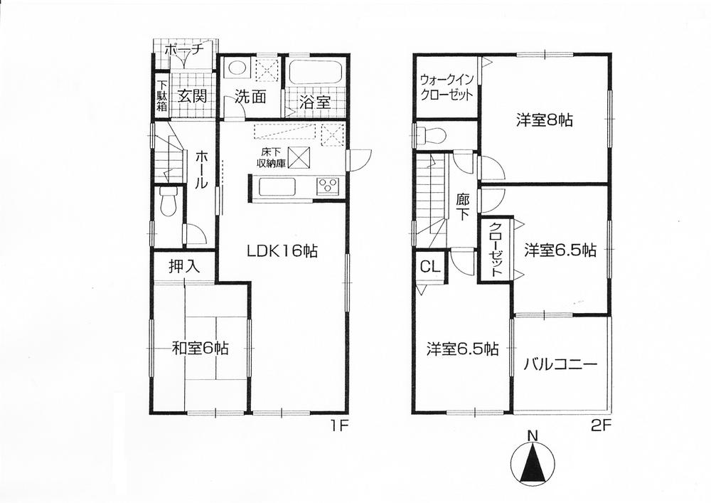 Floor plan. 32,800,000 yen, 4LDK, Land area 163.13 sq m , Building area 98.82 sq m