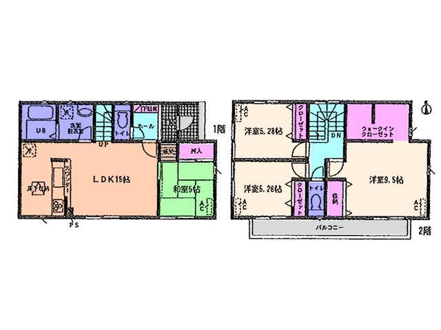 Floor plan. 26.5 million yen, 4LDK, Land area 120.12 sq m , Building area 99.38 sq m