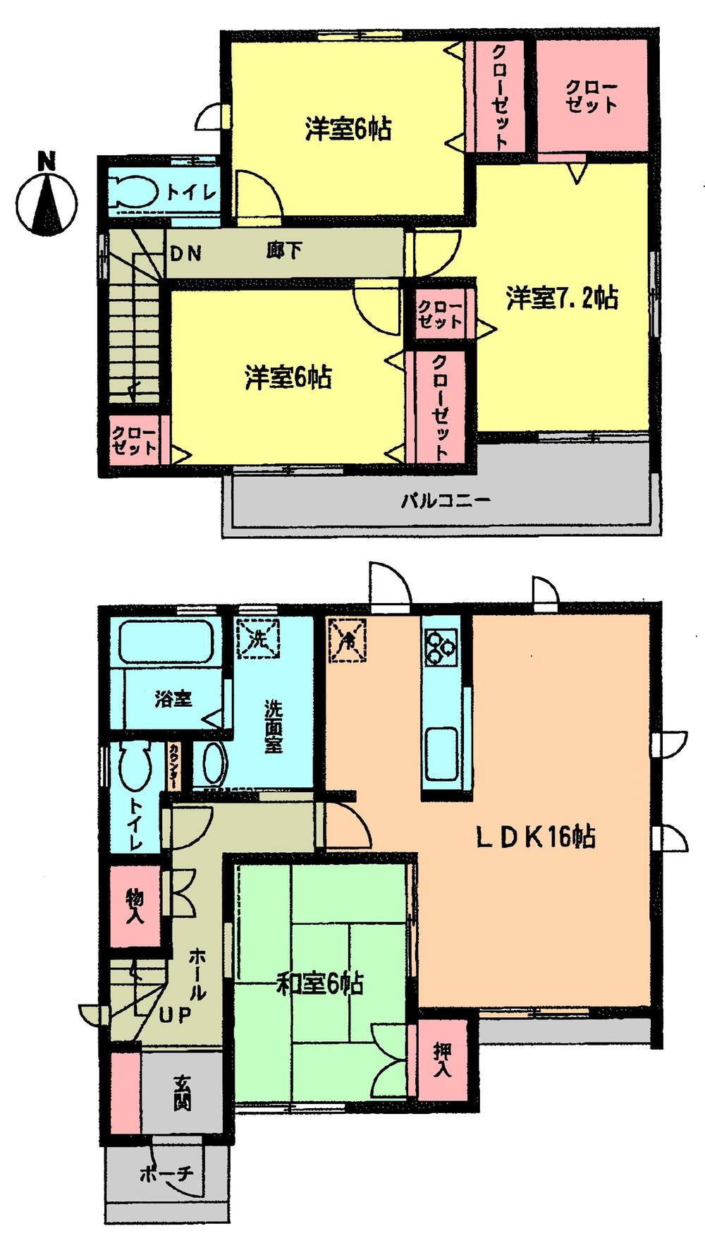 Floor plan. 23.8 million yen, 4LDK, Land area 116.66 sq m , Building area 102.47 sq m floor plan