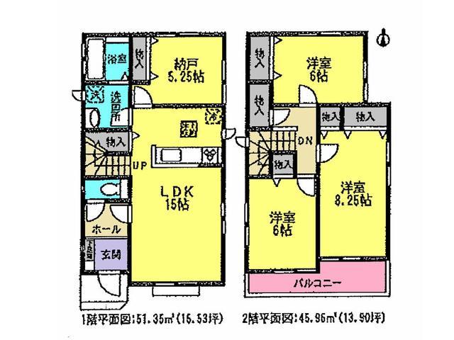 Floor plan. 27,800,000 yen, 3LDK+S, Land area 109.16 sq m , Building area 97.31 sq m floor plan