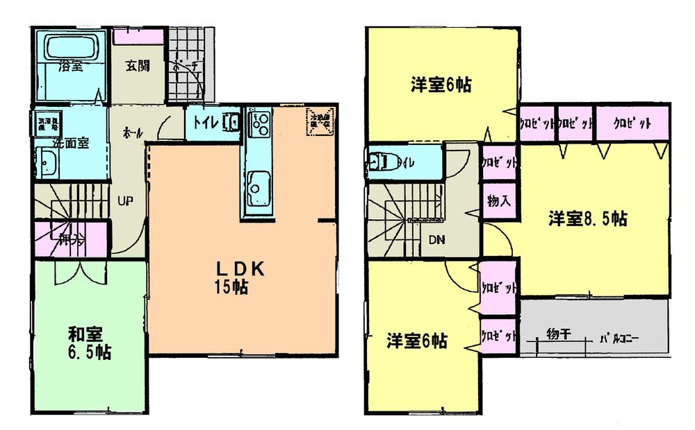 Floor plan. (1 Building), Price 23.8 million yen, 4LDK, Land area 116.89 sq m , Building area 98.83 sq m