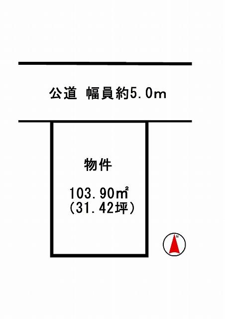 Compartment figure. Land price 11.9 million yen, Land area 103.9 sq m