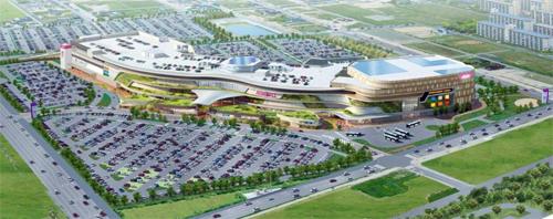 Shopping centre. Large shopping mall scheduled to open in 2800m 2014 spring to Aeon Mall Nishichaya (tentative name)