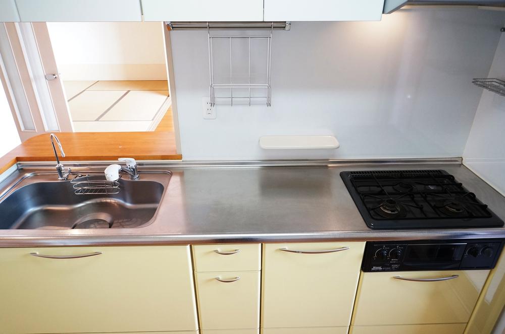 Kitchen.  ■ It is bright, functional if there is a back door