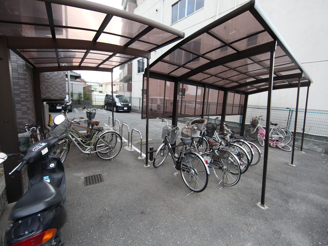 Other common areas. Bicycle parking yard