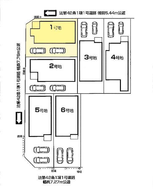 Compartment figure.  ◆ Parking two Allowed ◆ 