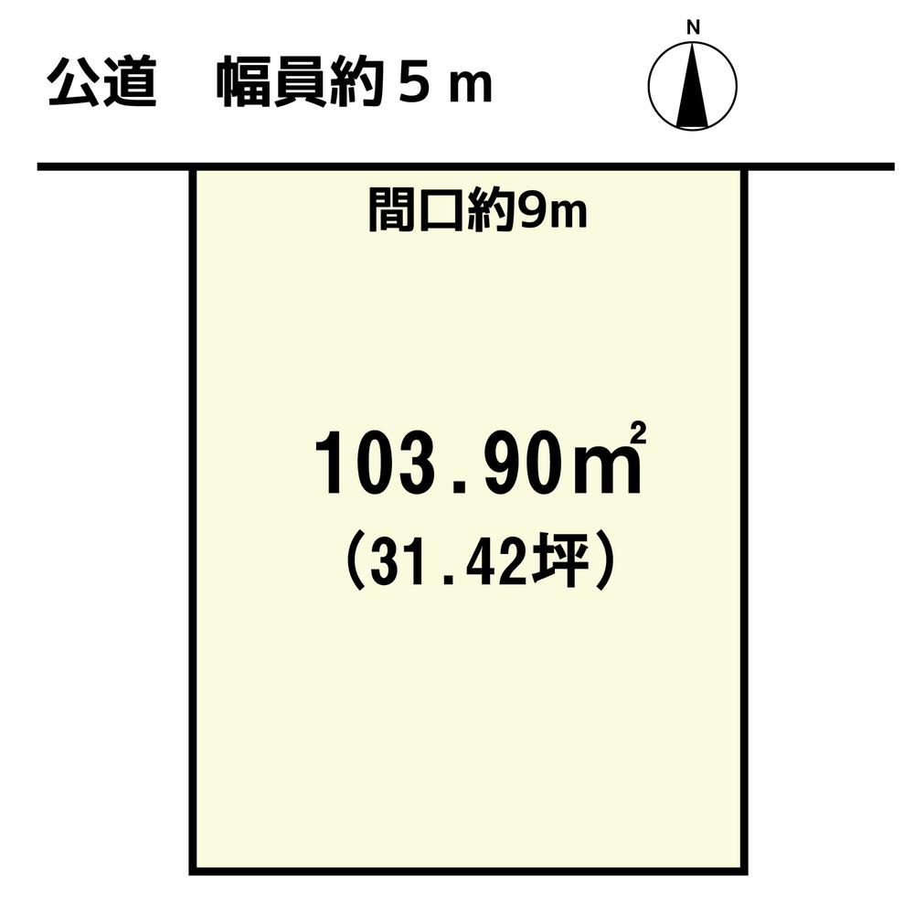 Compartment figure. Land price 11.9 million yen, Land area 103.9 sq m