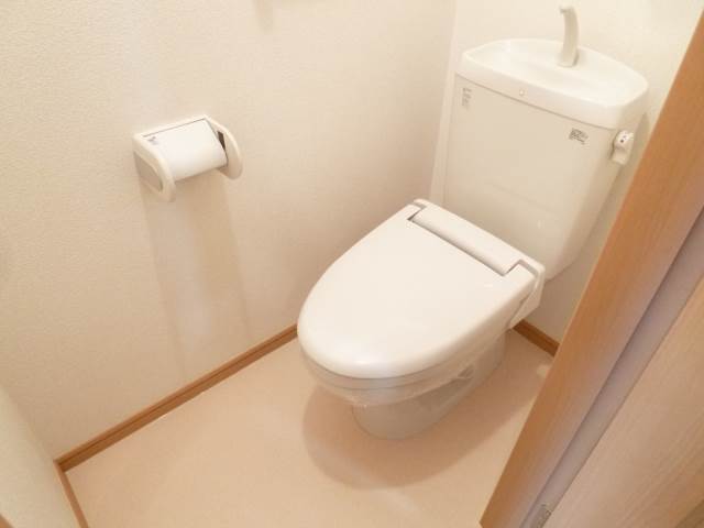 Toilet. Heating toilet seat (The photograph is an image)