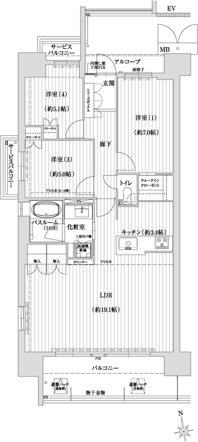 Floor: 3LDK, occupied area: 84.43 sq m, Price: TBD