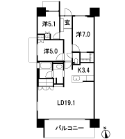 Floor: 3LDK, occupied area: 84.43 sq m, Price: TBD