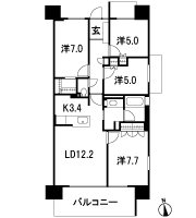 Floor: 4LDK, the area occupied: 85.4 sq m, Price: TBD