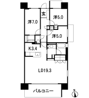 Floor: 3LDK, the area occupied: 85.4 sq m, Price: TBD