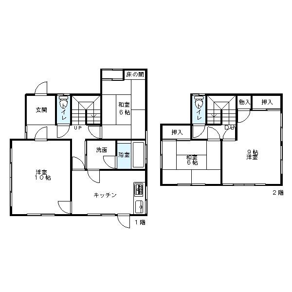 Floor plan. 24,300,000 yen, 4DK, Land area 171.9 sq m , Building area 97.71 sq m