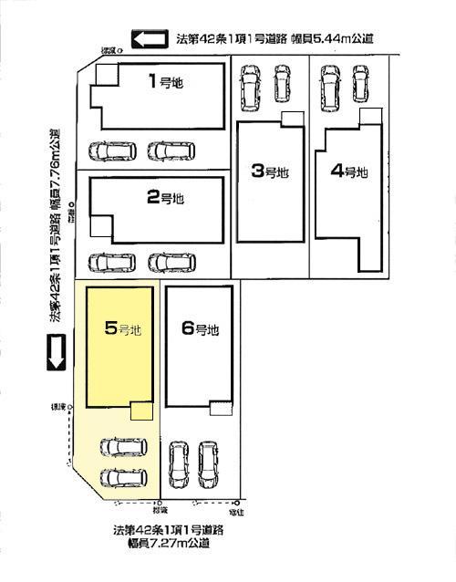 Compartment figure.  ◆ Southwest corner lot ◆ 