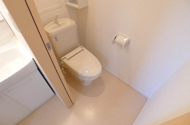 Toilet. Comfortable and warm toilet seat