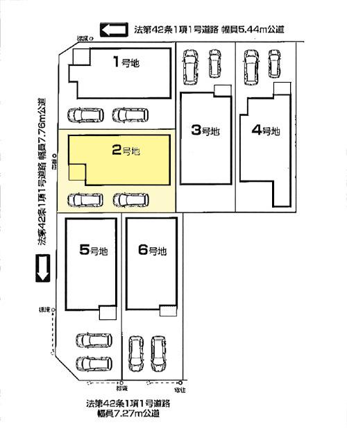 Compartment figure. 26,800,000 yen, 4LDK, Land area 112.93 sq m , Building area 98.01 sq m   ◆ Parking two Allowed ◆ 