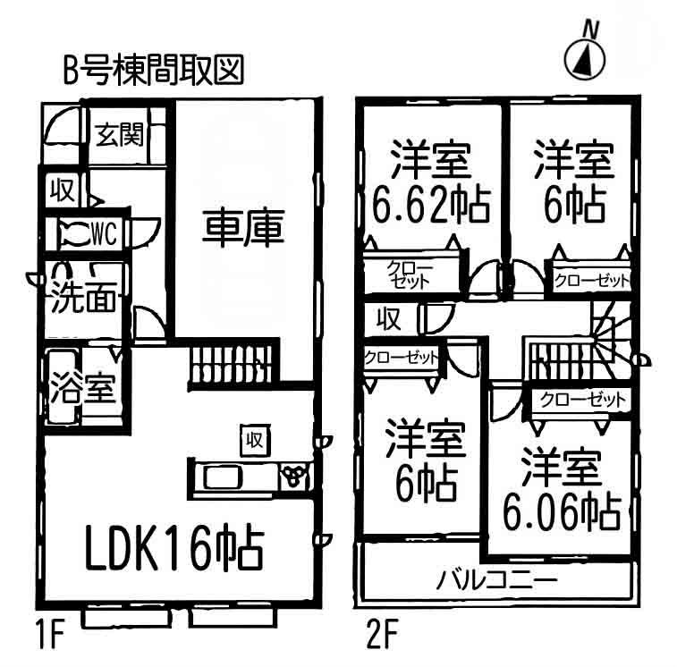 Floor plan. 24,800,000 yen, 4LDK, Land area 108.01 sq m , Building area 99.17 sq m