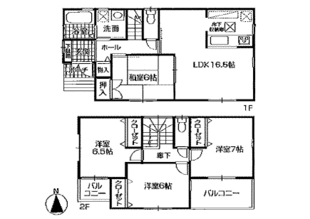 Floor plan. 26,800,000 yen, 4LDK, Land area 112.93 sq m , Building area 98.01 sq m