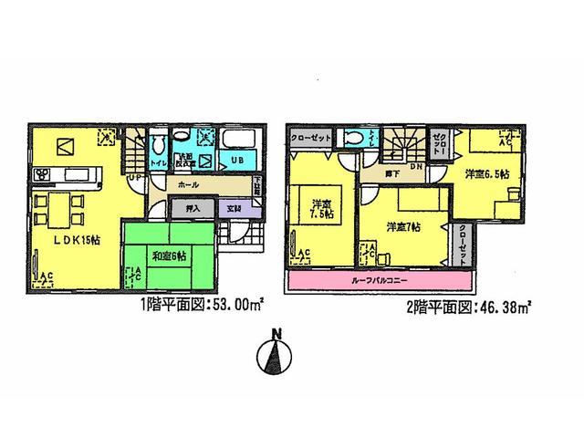 Floor plan. 28.8 million yen, 4LDK, Land area 159.8 sq m , Building area 99.38 sq m floor plan
