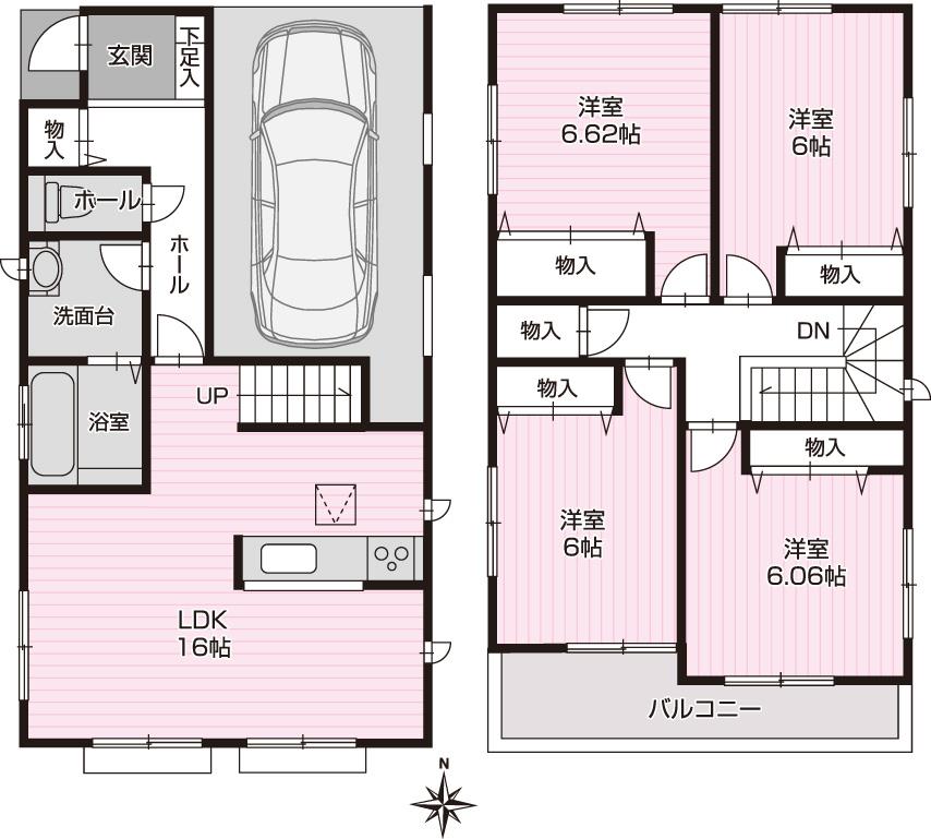 Floor plan. 24,800,000 yen, 4LDK, Land area 106.38 sq m , Building area 115.94 sq m