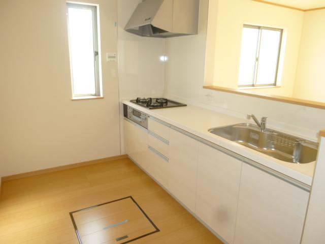 Kitchen. Under the floor with storage of the system kitchen