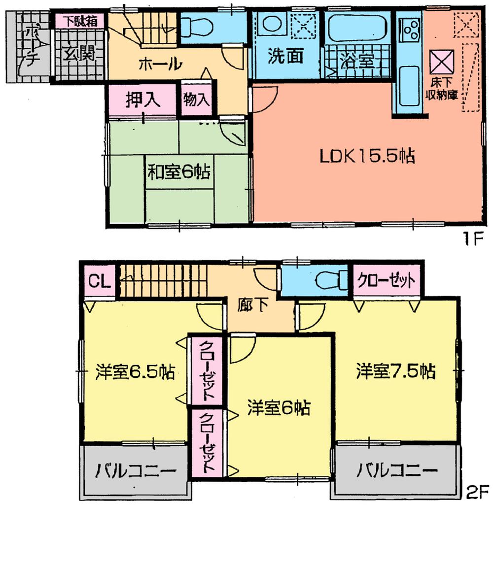 Floor plan. 31,800,000 yen, 4LDK, Land area 150.4 sq m , Building area 98.41 sq m