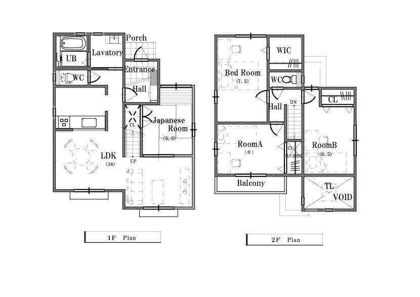 Other building plan example. Building plan example (No. 1 place) Building area 101.04 sq m (Floor plan is free to change)
