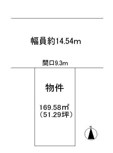Compartment figure. Land price 17,950,000 yen, Land area 169.58 sq m compartment view