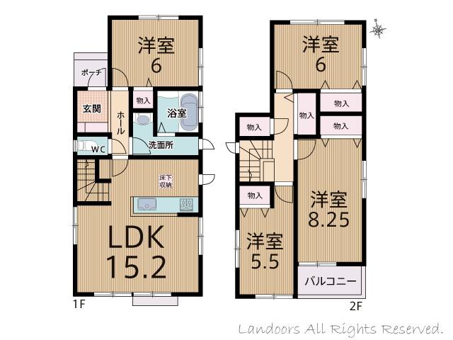 Floor plan. 25,300,000 yen, 4LDK, Land area 119.16 sq m , Building area 96.89 sq m floor plan