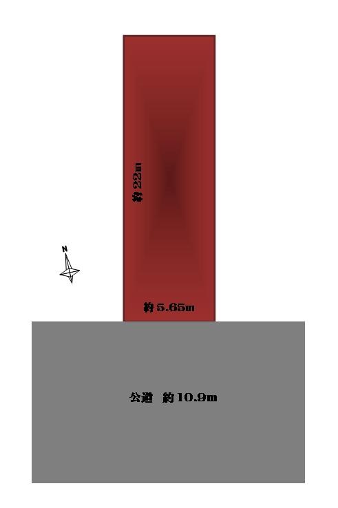 Compartment figure. Land price 17.3 million yen, Land area 119 sq m