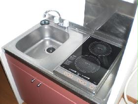 Kitchen. Convenient to cook two-burner stove