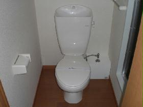 Toilet. Is the type of toilet and bathroom are adjacent to each other