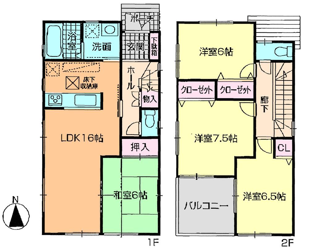 Floor plan. (3 Building), Price 26,300,000 yen, 4LDK, Land area 117.31 sq m , Building area 97.2 sq m