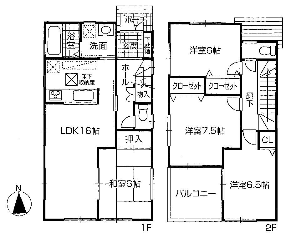 Floor plan. (3 Building), Price 26,300,000 yen, 4LDK, Land area 119.16 sq m , Building area 98.01 sq m