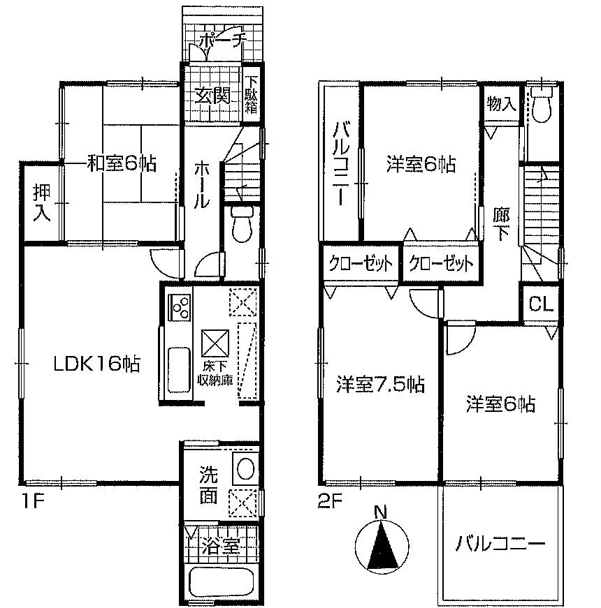Floor plan. (4 Building), Price 26,300,000 yen, 4LDK, Land area 119.16 sq m , Building area 98.01 sq m