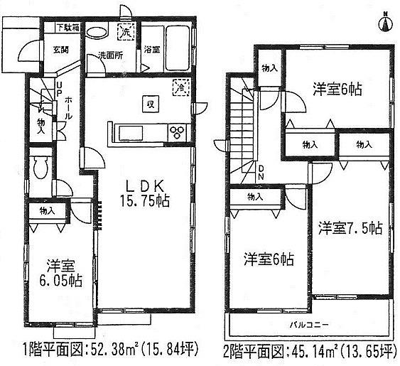 Floor plan. 23,900,000 yen, 4LDK, Land area 115.8 sq m , Building area 97.52 sq m