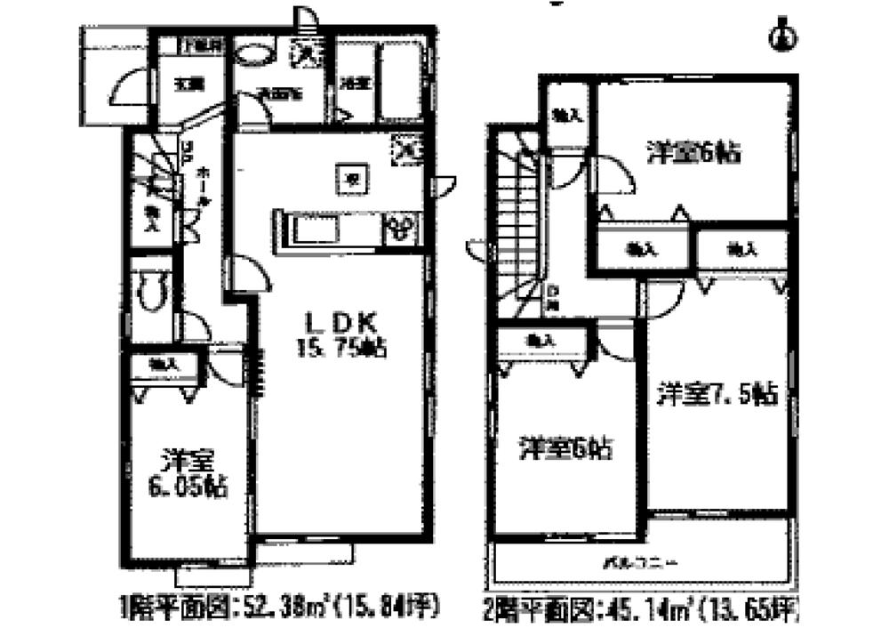 Floor plan. 23,900,000 yen, 4LDK, Land area 115.8 sq m , Building area 97.52 sq m