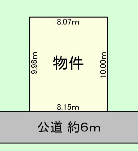 Compartment figure. Land price 7.2 million yen, Land area 81.11 sq m