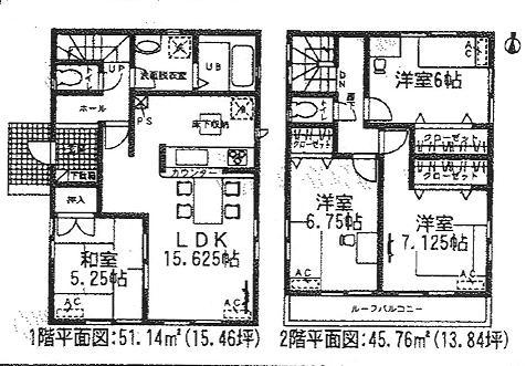 Floor plan. (4 Building), Price 26,800,000 yen, 4LDK, Land area 121.25 sq m , Building area 96.9 sq m
