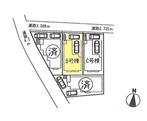 Compartment figure.  ◆ Parking two Allowed ◆ 