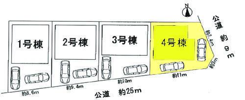 Compartment figure.  ◆ Southeast corner lot ◆ 