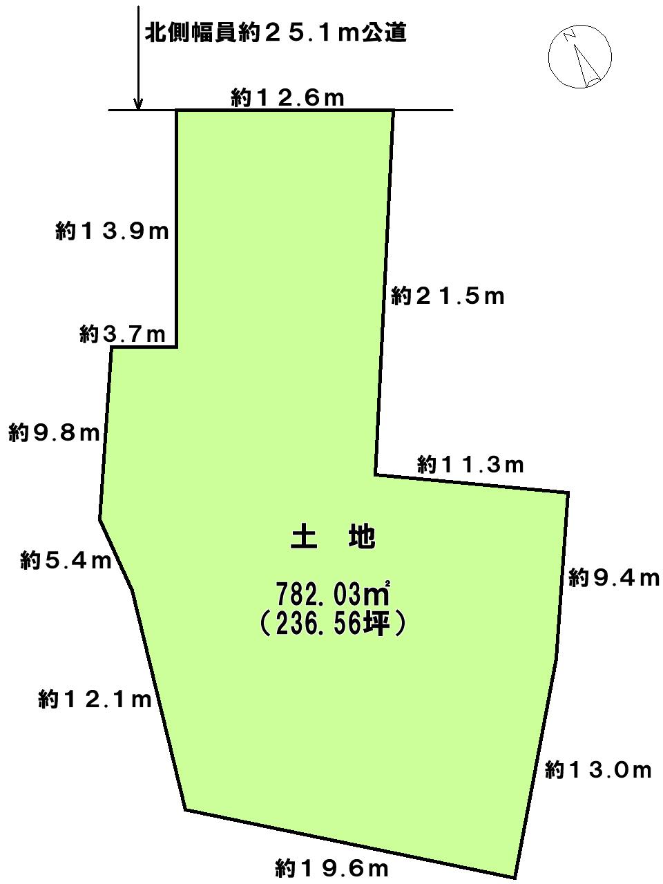 Compartment figure. Land price 75 million yen, Land area 782.03 sq m compartment view