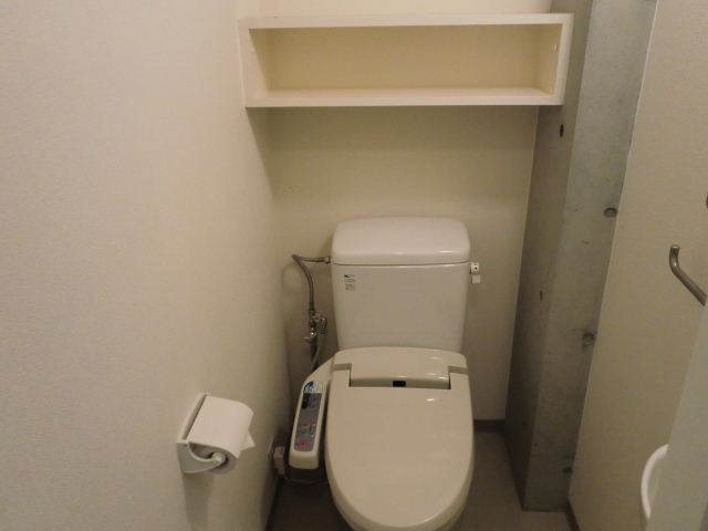 Toilet. It comes with a shelf!