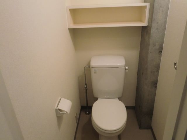 Toilet. With shelf! With electrical outlet!