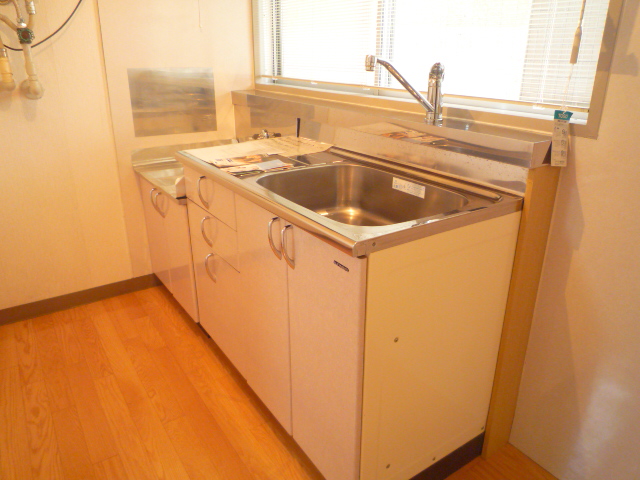 Kitchen. Gas two-burner stove installation Allowed